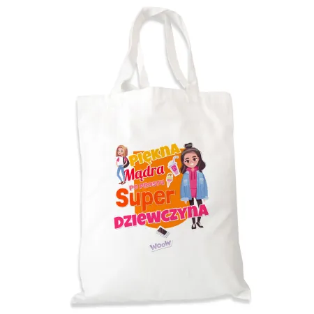 Torba na zakupy dla DZIEWCZYNY Piękna mądra super Dziewczyna